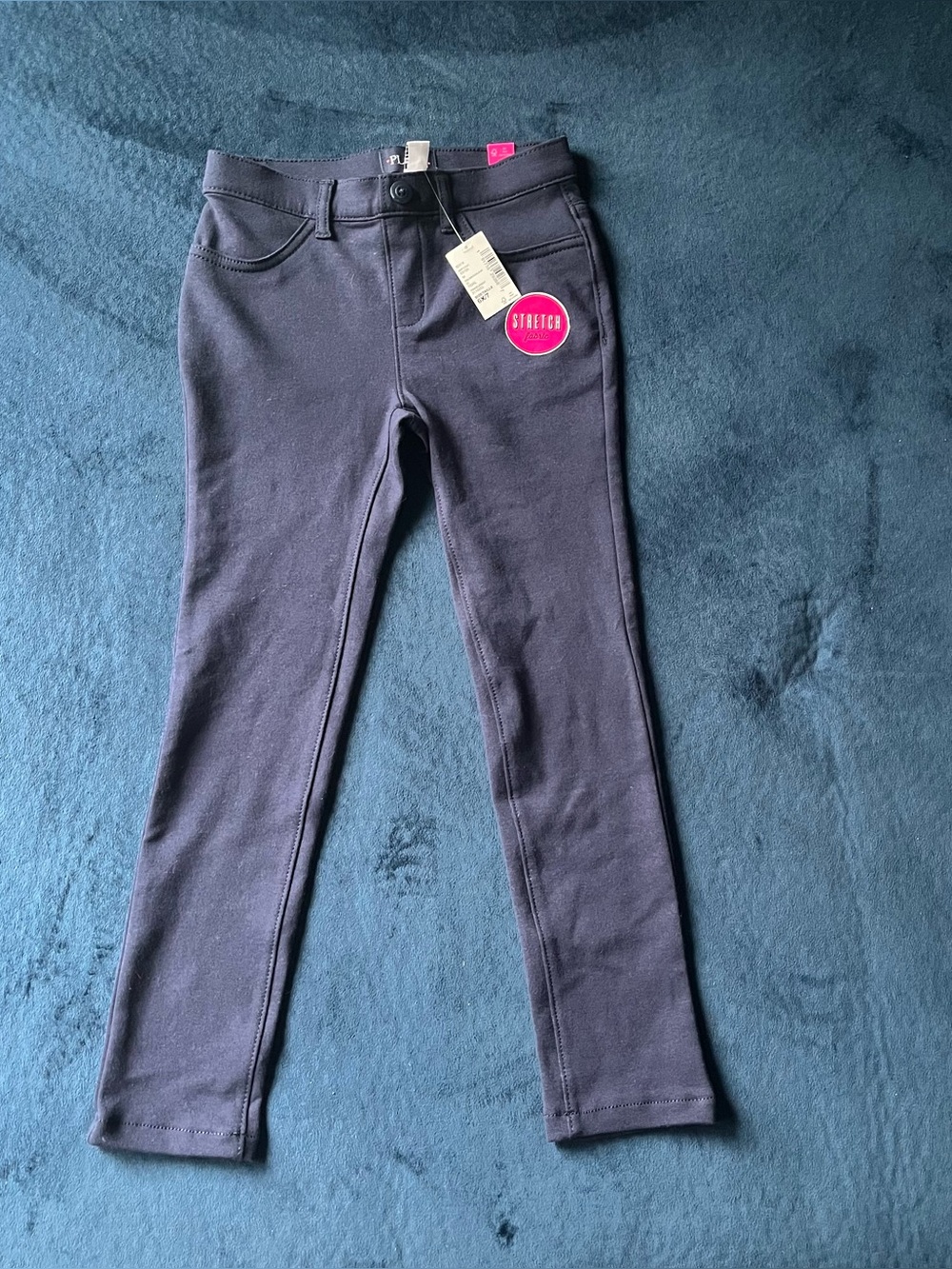 Girls Navy Jeggings